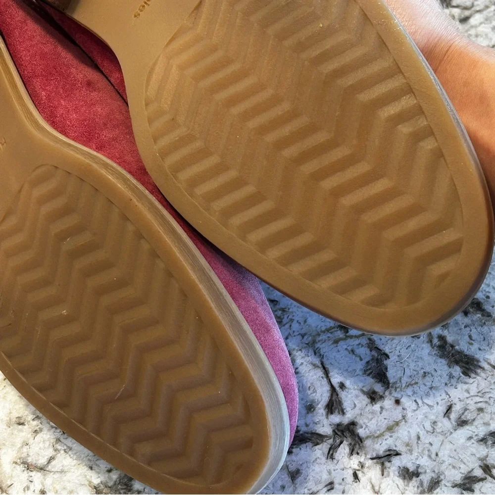 Hush Puppies‎ Bailey Slip-On size 11 women’s pink suede loafers